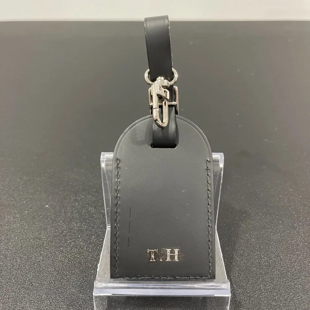 Louis Vuitton Calfskin Luggage Tag Black (JB1161)